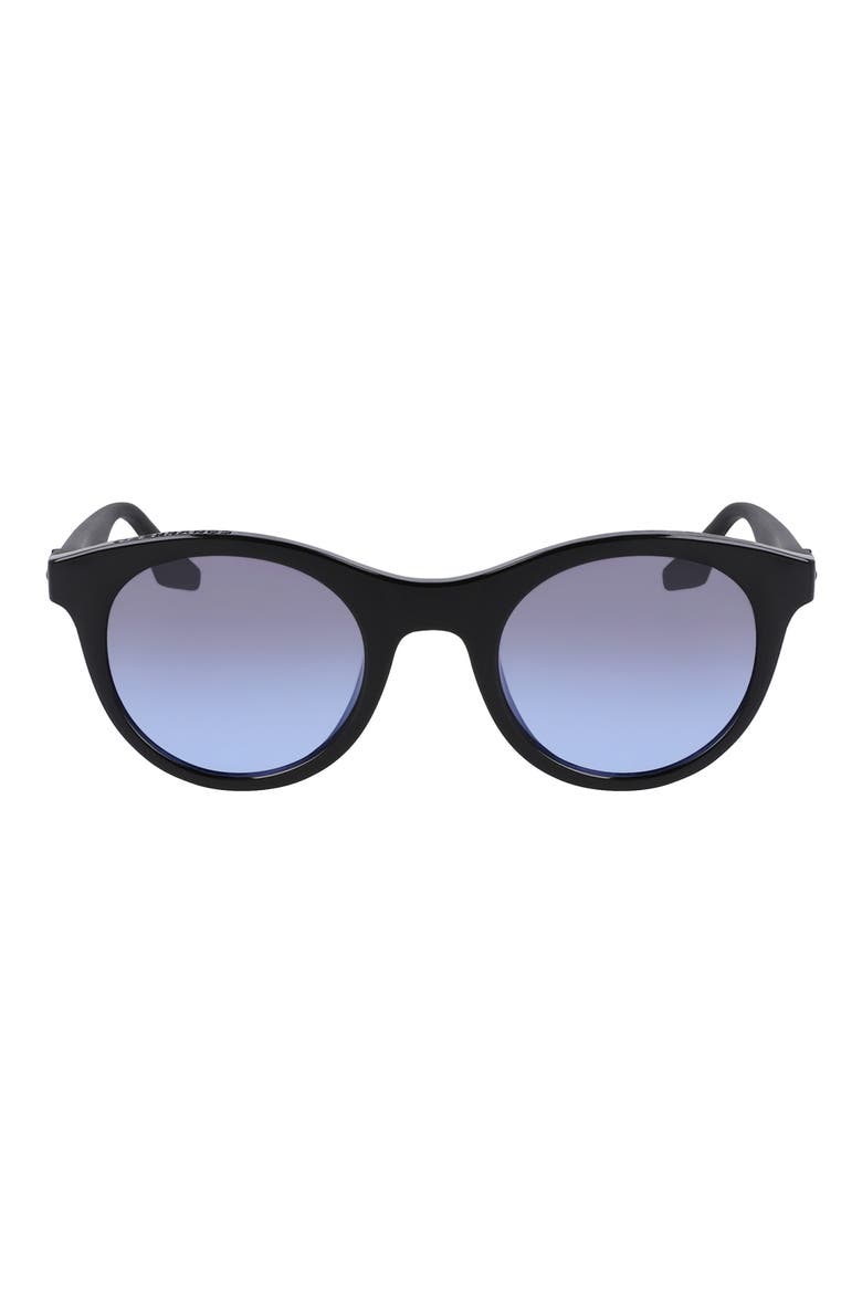 Restore 49mm Gradient Round Sunglasses, Main, color, BLACK