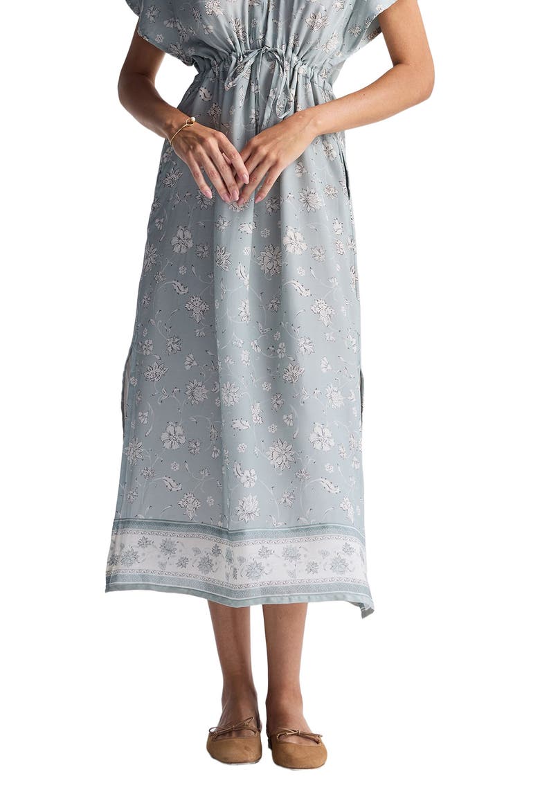 Gathered Maxi Dress, Alternate, color, Serene Symphony