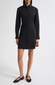 Veronica Beard Shiloh Ruched Shirtdress