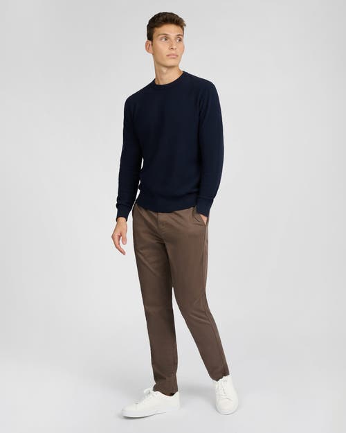 Onia Pique Crewneck Sweater Midnight In Blue