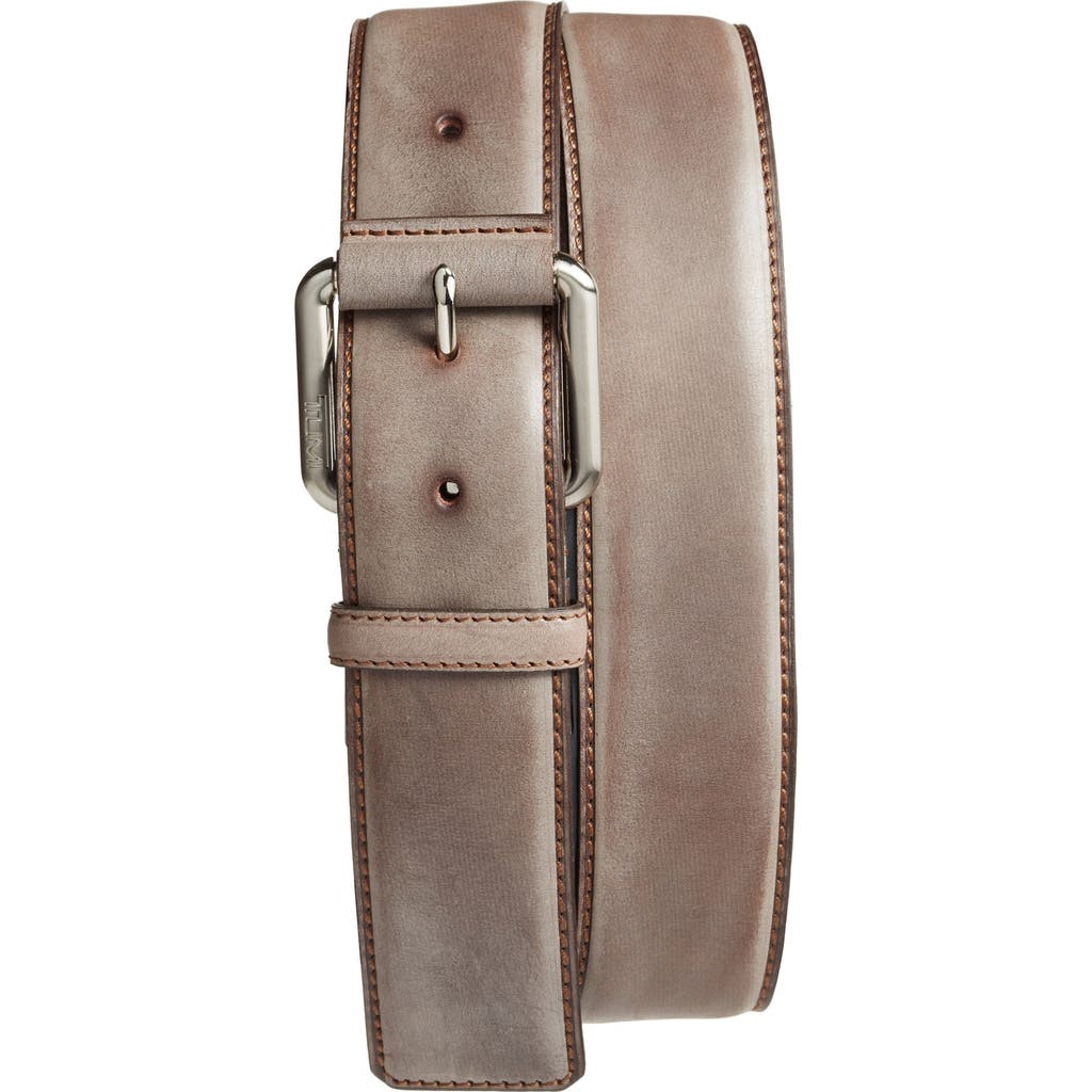 Tumi Leather Belt In Brown