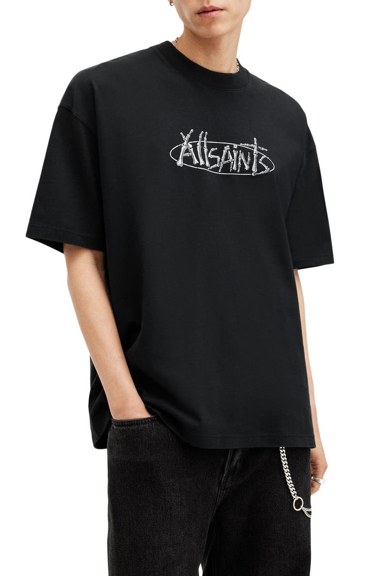 Sternum Graphic T-Shirt, Alternate, color, WASHED BLACK