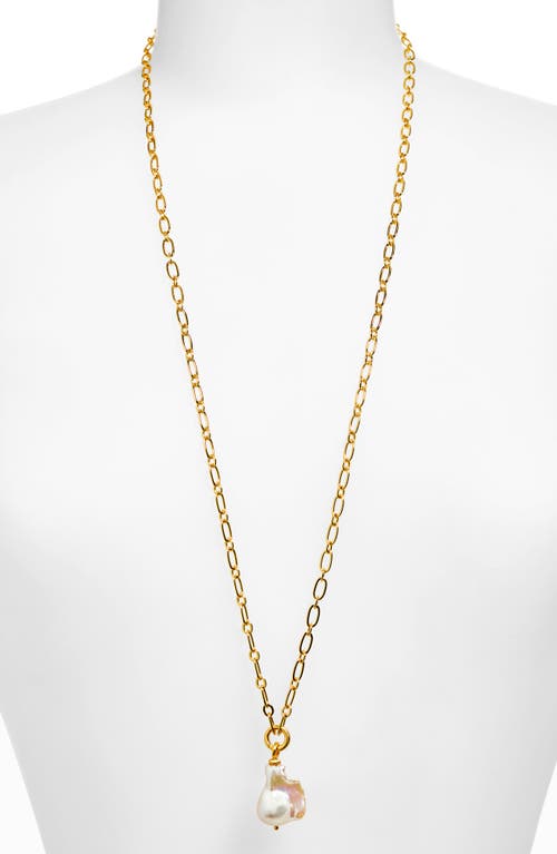 Dean Davidson Florence Freshwater Pearl Pendant Long Chain Necklace