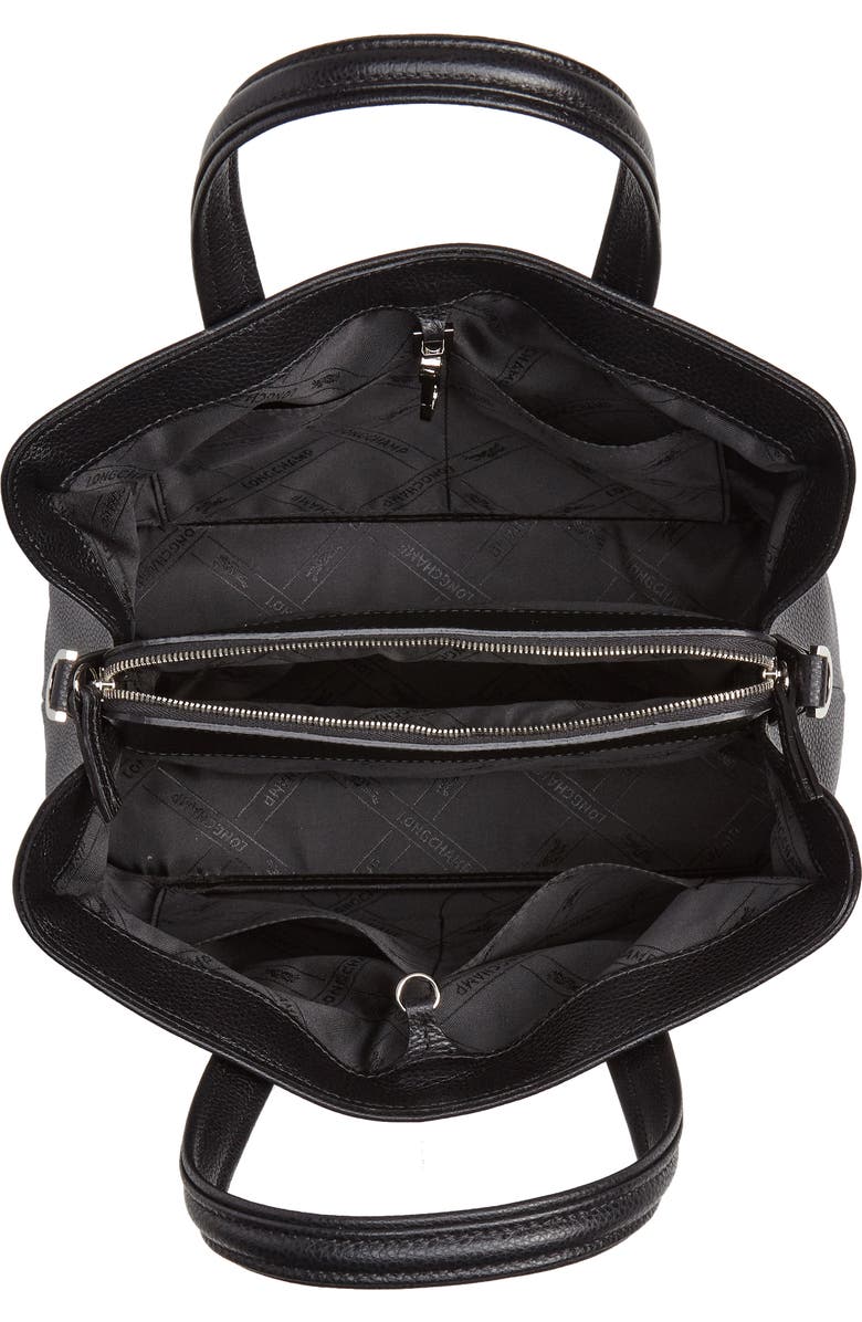 Longchamp Le Foulonné Zip Around Leather Tote, Alternate, color,