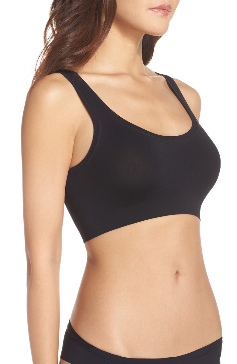 Hanro Touch Feeling Sports Bra, Alternate, color, Black