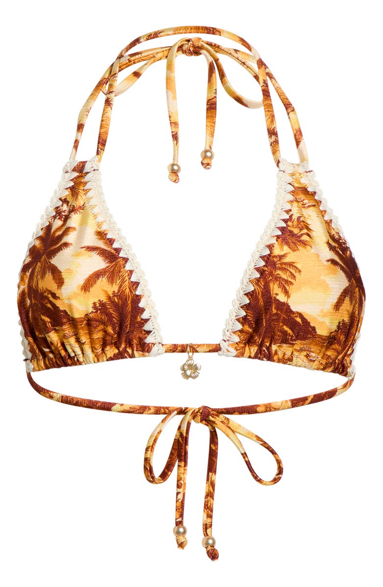 Kulani Kinis Crochet Trim Bikini Top, Alternate, color, Vintage Vacay