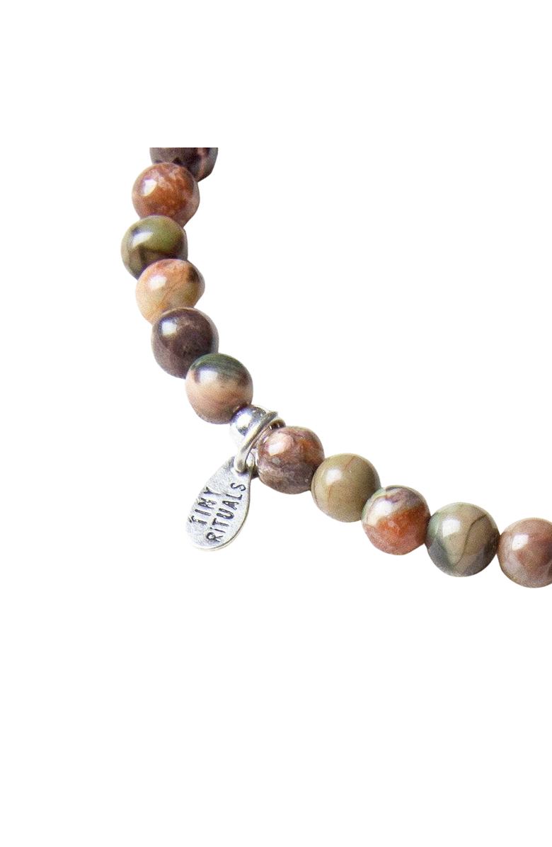 Tiny Rituals Natural Ocean Jasper Energy Bracelet, Alternate, color, Brown / Green