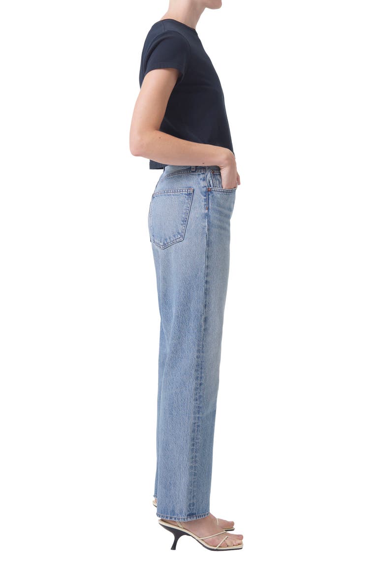 '90s Pinch Waist High Waist Straight Leg Jeans, Alternate, color, INFINITE
