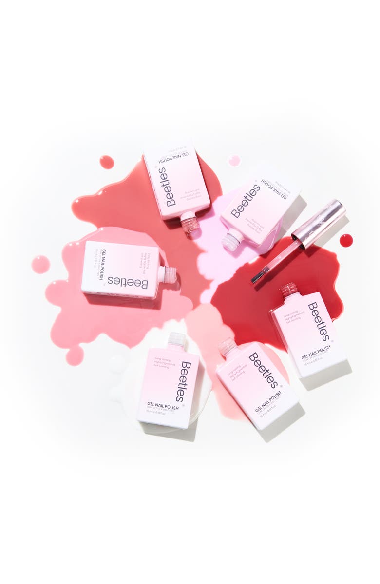 Beetles Nude Gel Polish Set 6 Colors, Alternate, color, Black White Red