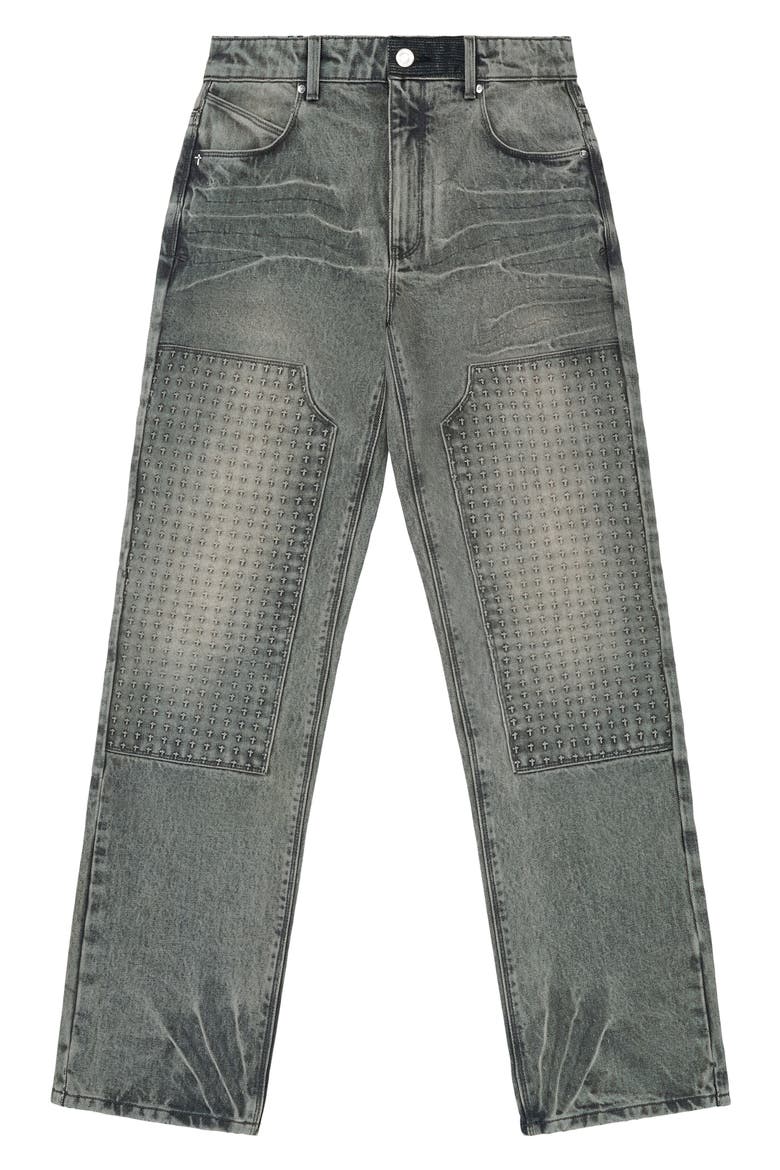 Ricardo Slim Fit Carpenter Jeans, Main, color, IRON HAZE 3D CROSS