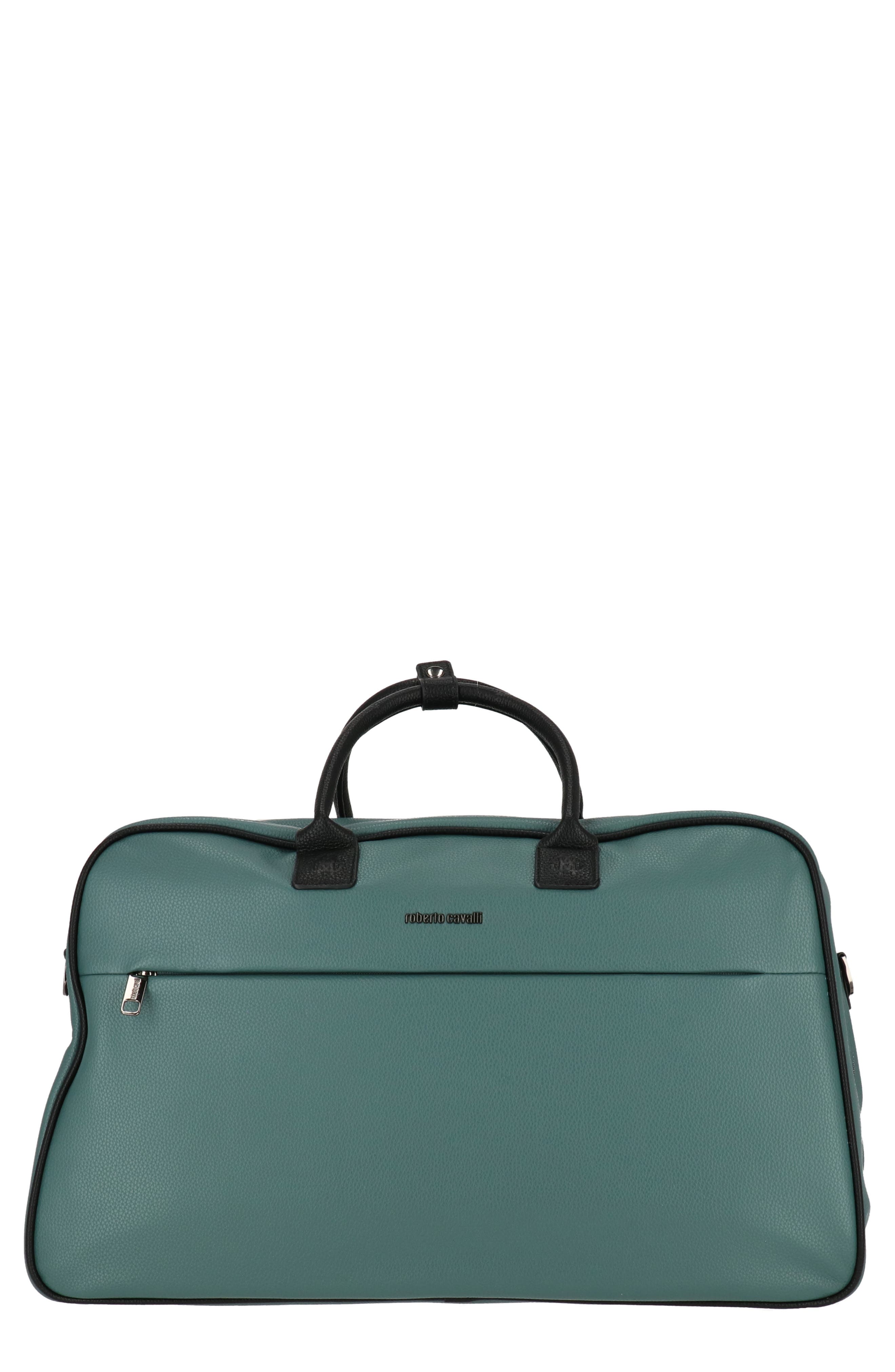 Roberto Cavalli Large Pebble Faux Leather Duffle Bag (Women