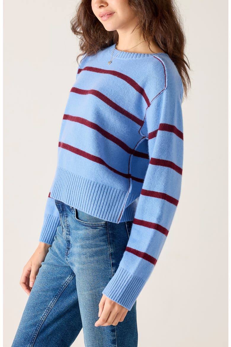 Sausalito Cashmere Sweater, Alternate, color, Fresco/Burgundy