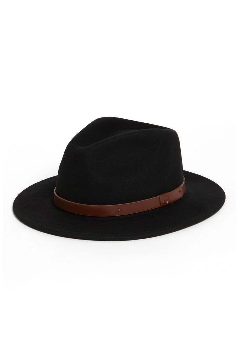 'Messer' Fedora, Main, color, BLACK