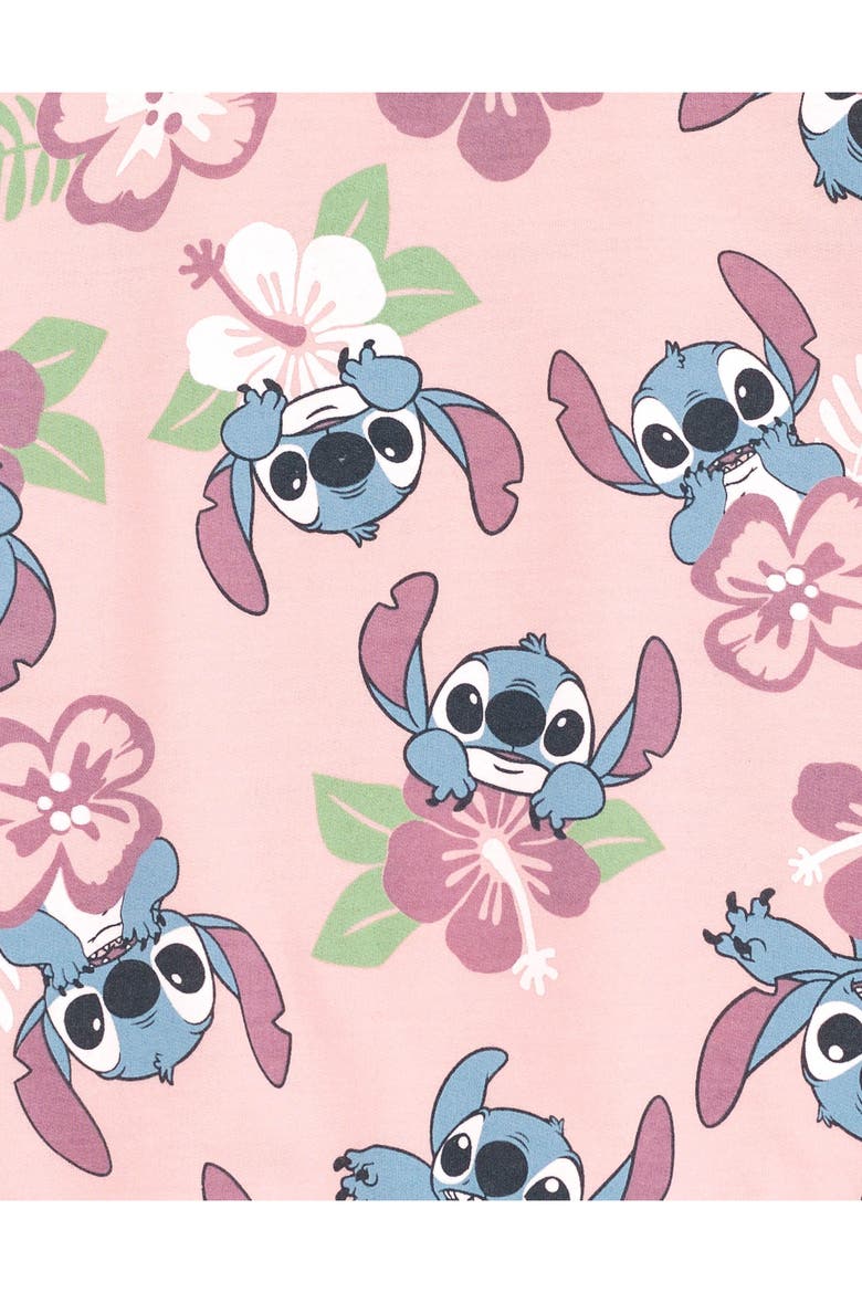 Lilo & Stitch Pullover Sweatshirt, Alternate, color, Pink Stitch