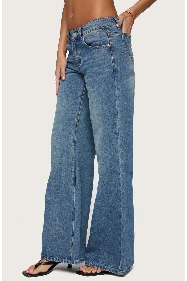 Casta Heart Pocket Low Rise Baggy Jeans, Alternate, color, MEDIUM-BLUE-WASHED