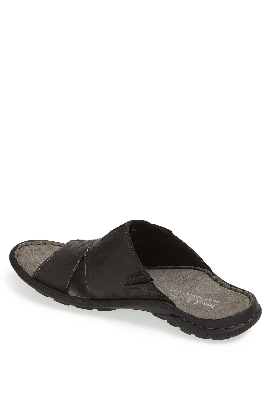 'Logan 21' Slide Sandal, Alternate, color, BLACK BOLERO