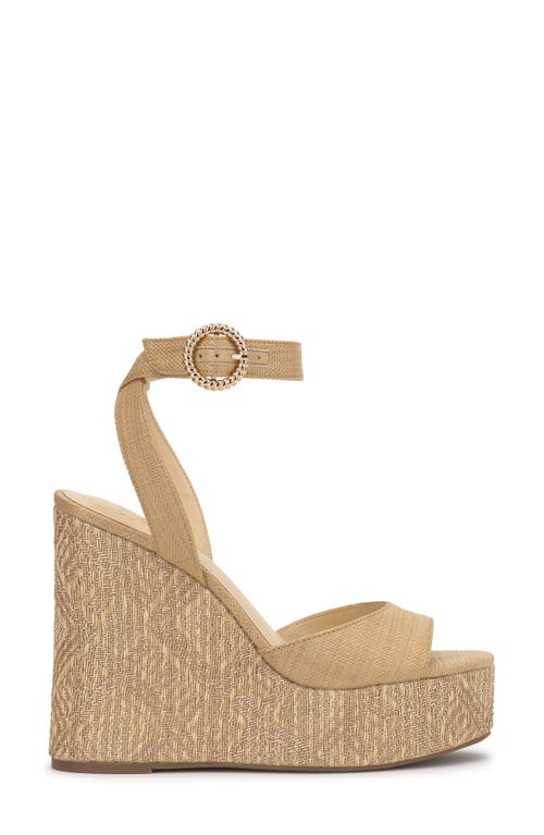 Jessica Simpson Kamindi Platform Wedge Sandal In Brown