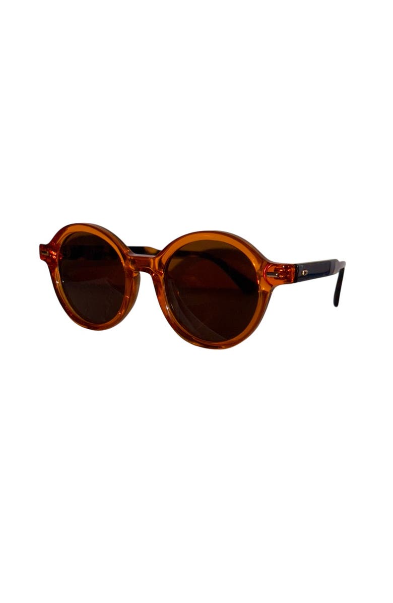 Tribal ëyës Topaz Round 48mm Sunglasses, Alternate, color, Orange