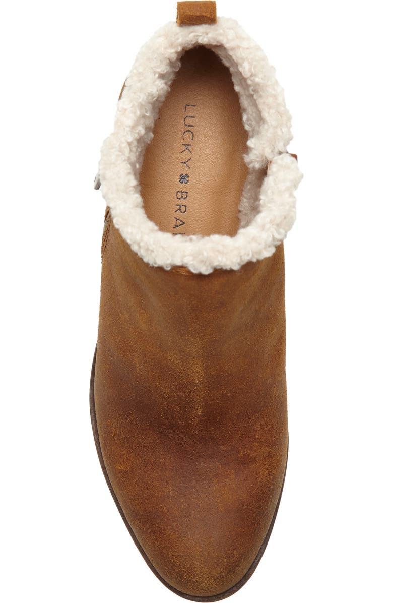 Lucky Brand Basel Waterproof Faux Fur Lining Bootie, Alternate, color,