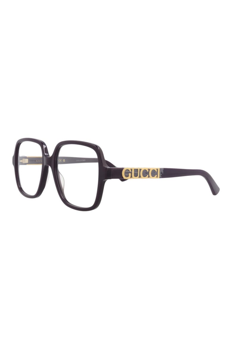 GG1193O 56mm Square Optical Glasses, Alternate, color, VIOLET VIOLET TRANSPARENT