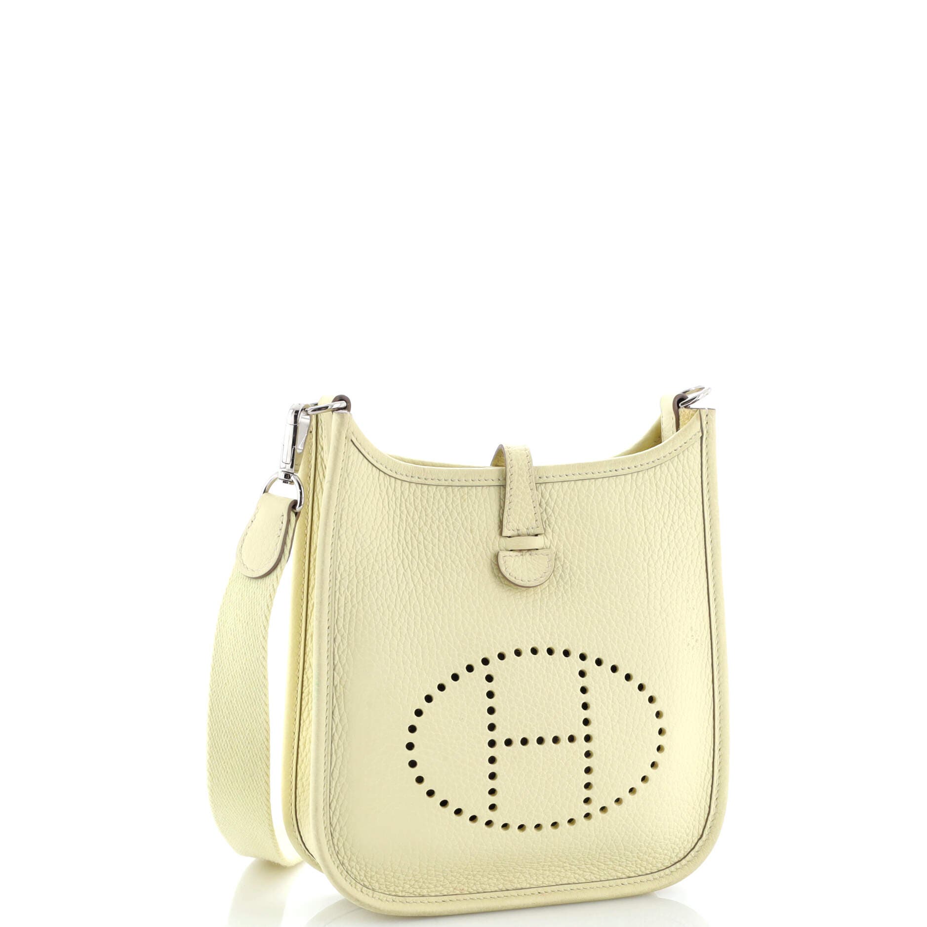 Pre-Owned Hermes Evelyne Bag Gen III Clemence TPM, Alternate, color, Jaune Milton