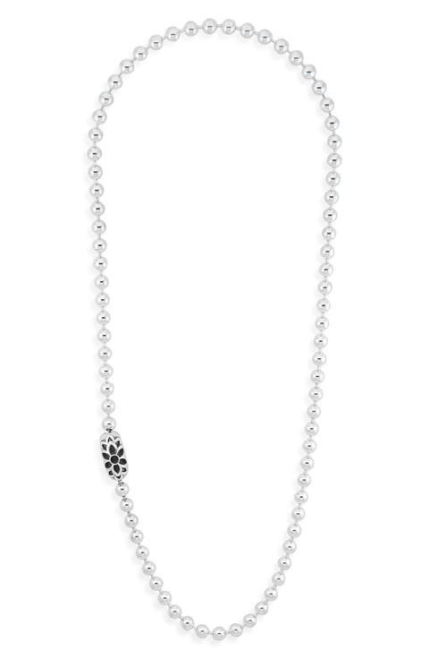 Men's Triple Cutout B Poplock Necklace