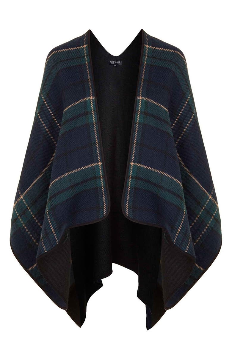Topshop Reversible Cape, Alternate, color, 