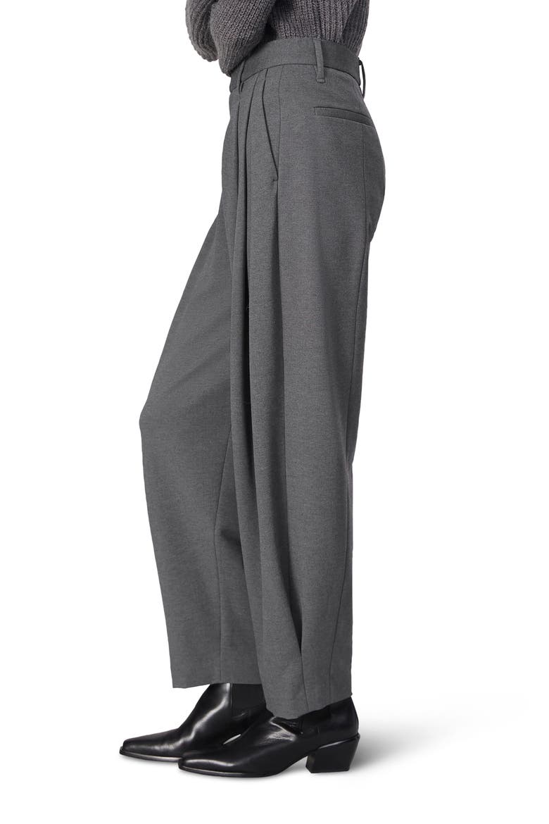 Cecily High Waist Ankle Straight Leg Ponte Knit Pants, Alternate, color, CHARCOAL