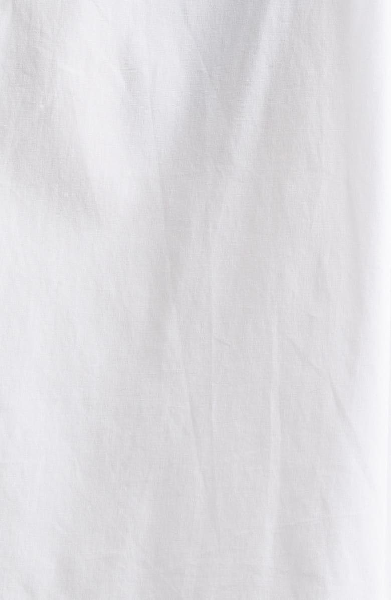 STAUD Chi Long Sleeve Mini Shirtdress, Alternate, color, White