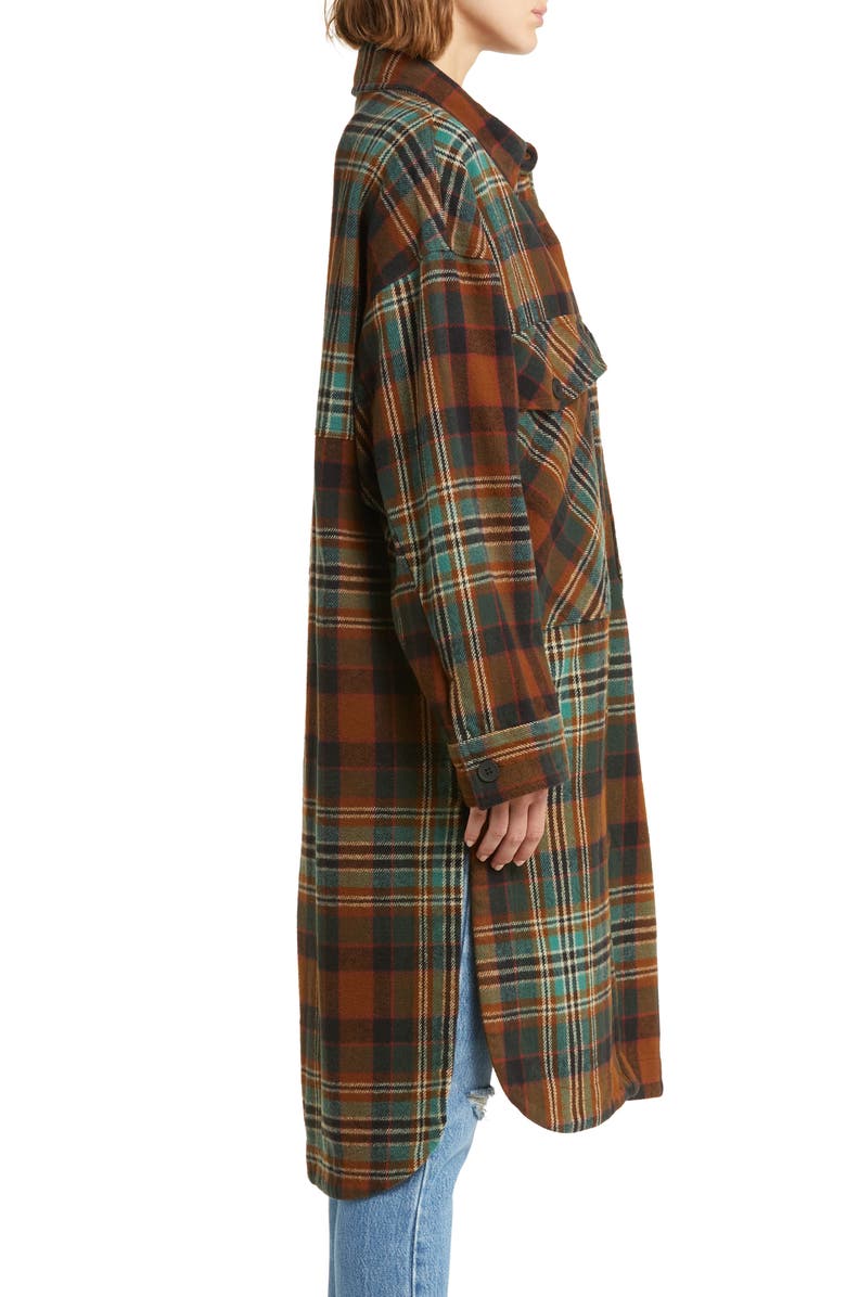 Picture Organic Clothing Sotola Plaid Recycled Cotton Fleece Coat, Alternate, color,