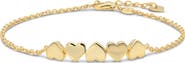 DEVATA Sweet Heart Chain Bracelet in 14K Gold