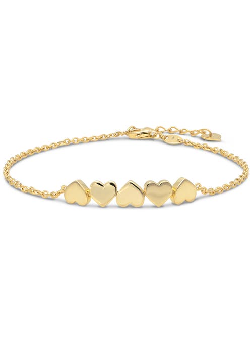 Devata Sweet Heart Chain Bracelet In Gold