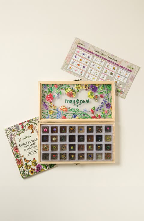 Edible Flower Seed Bank & Almanac Gift Set