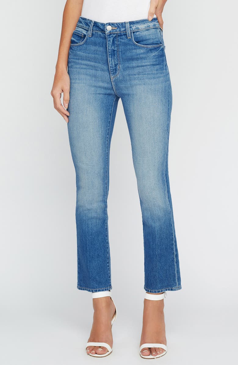 L'AGENCE Mira Crop Micro Bootcut Jeans, Main, color, 