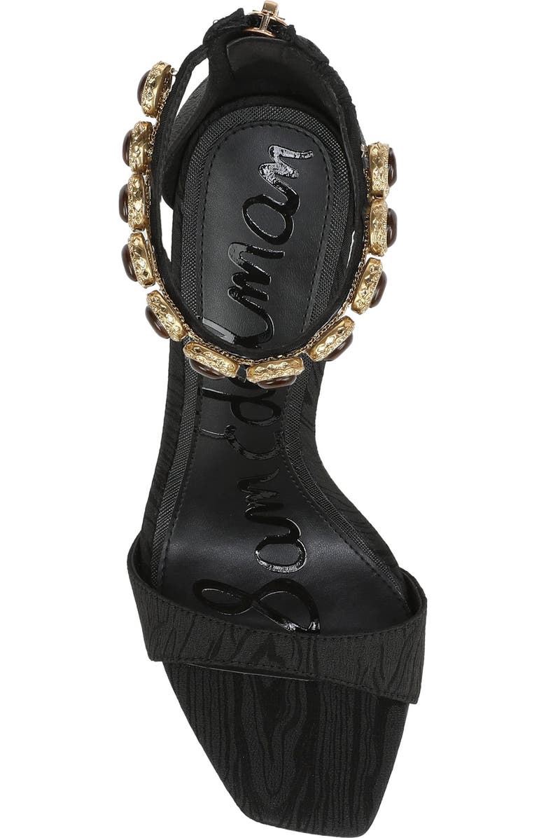 Sam Edelman Lyra Ankle Strap Sandal, Alternate, color, Black