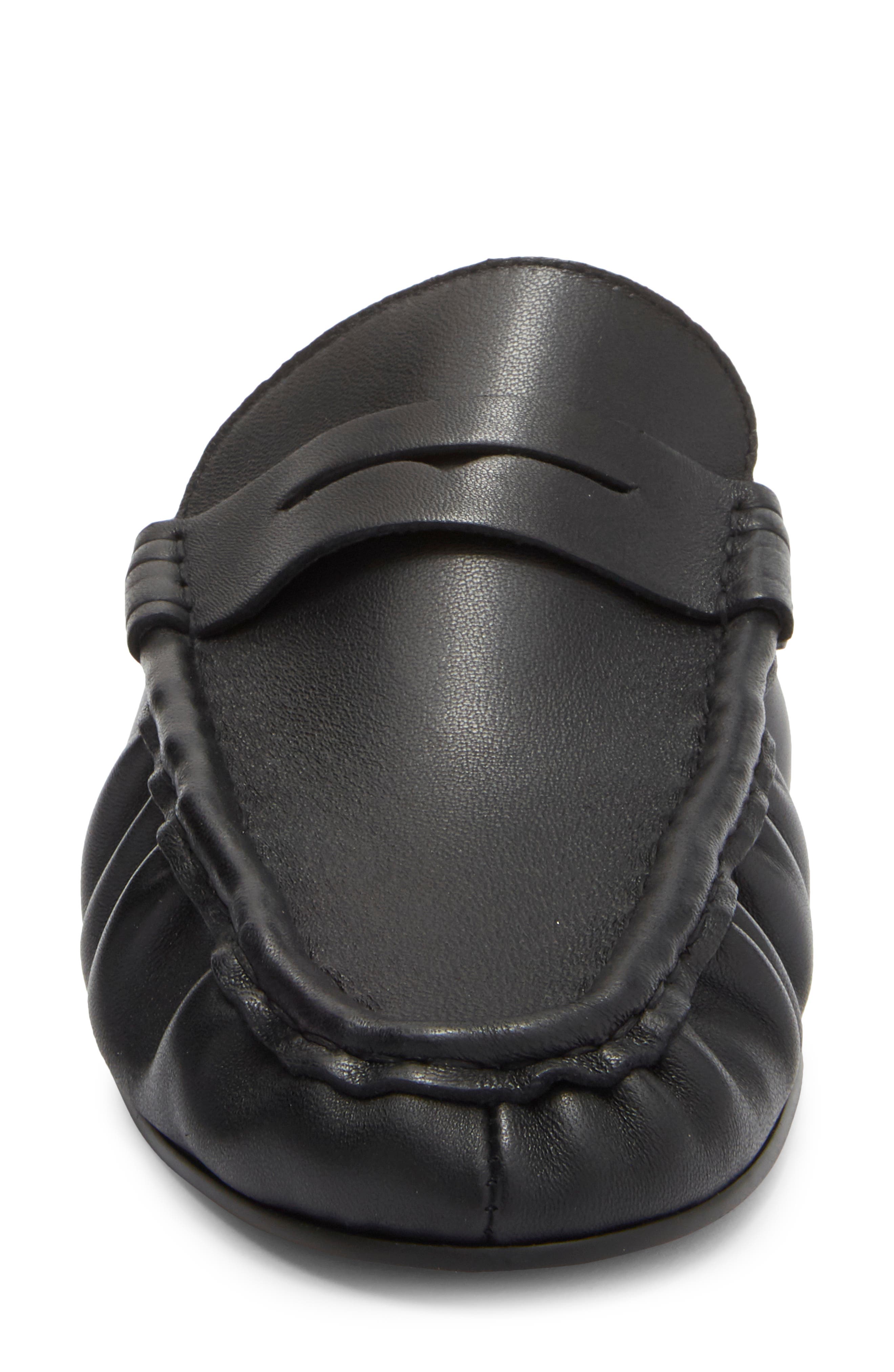 Steve Madden Rafe Loafer Mule, Alternate, color, Black Leather