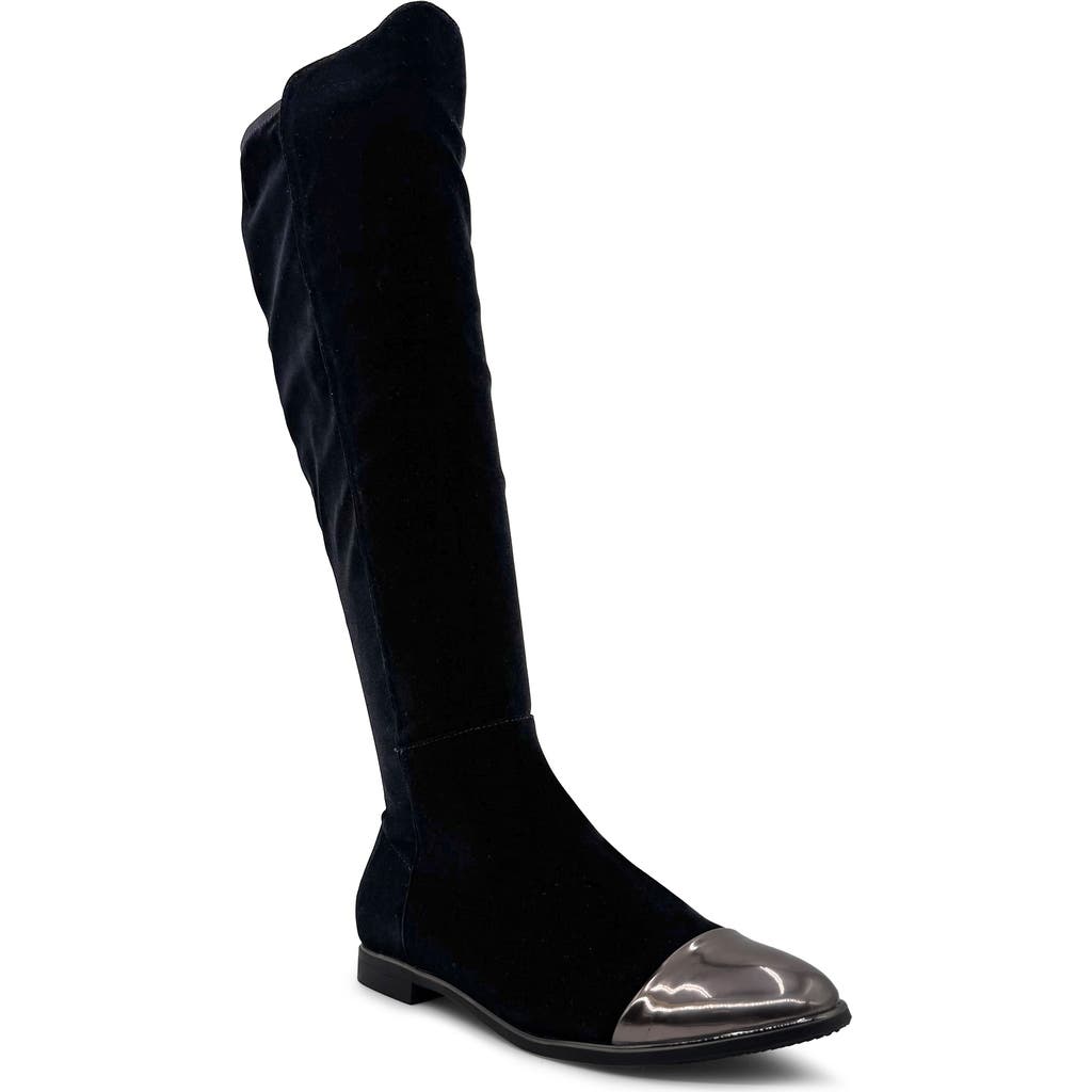 Chelsea Crew Birdy Cap Toe Tall Boot In Black