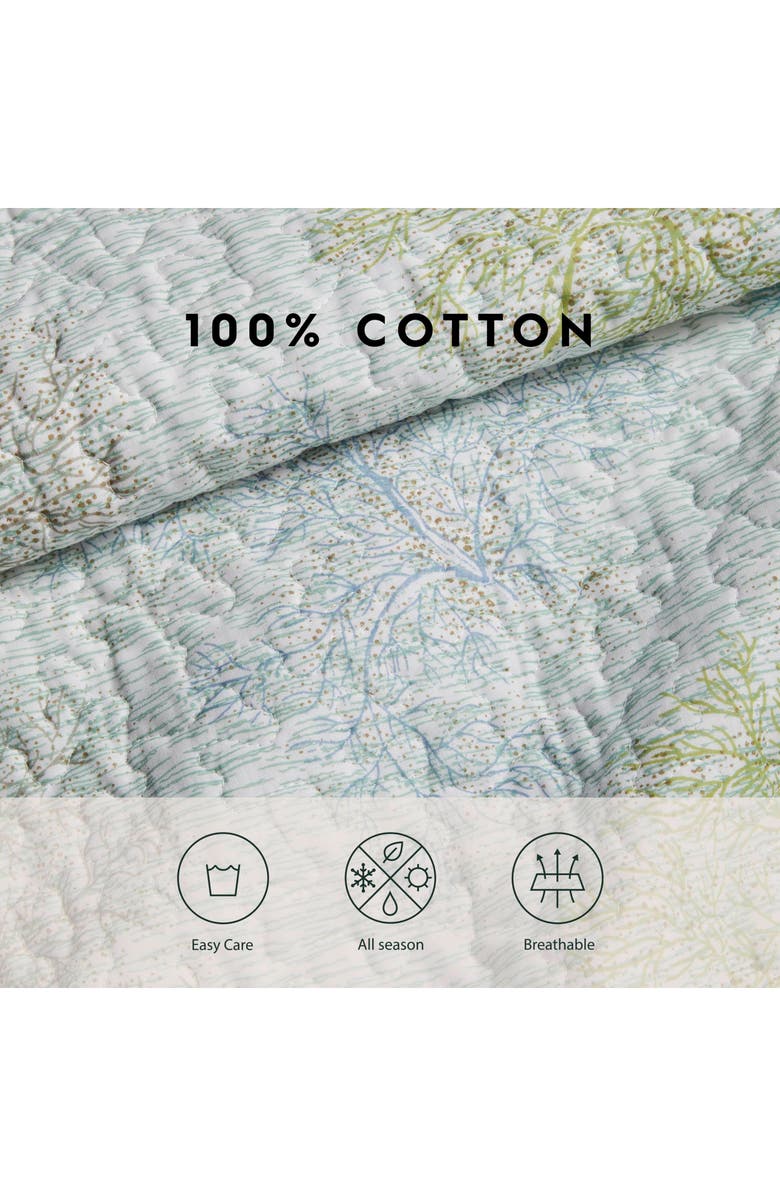 Laura Ashley Saltwater Quilt Set, Alternate, color, Blue/ Grey Multi