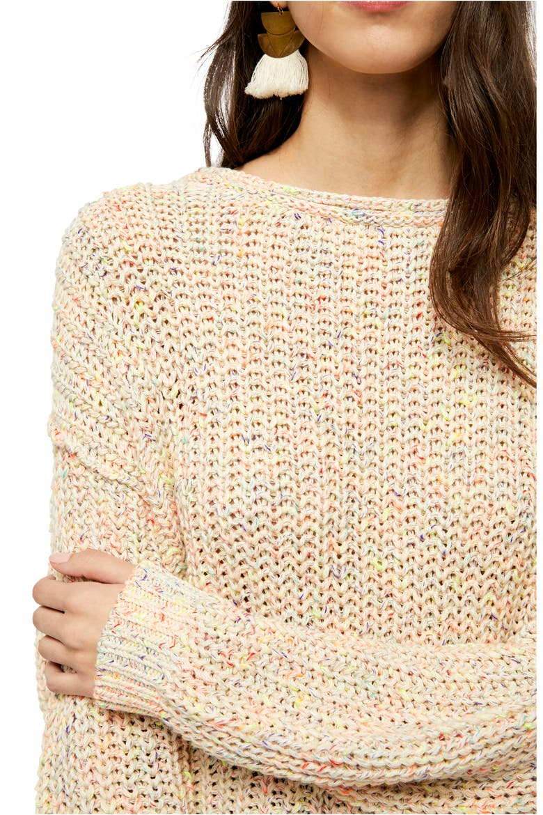 Neon Lights Sweater, Alternate, color, CONFETTI COMBO