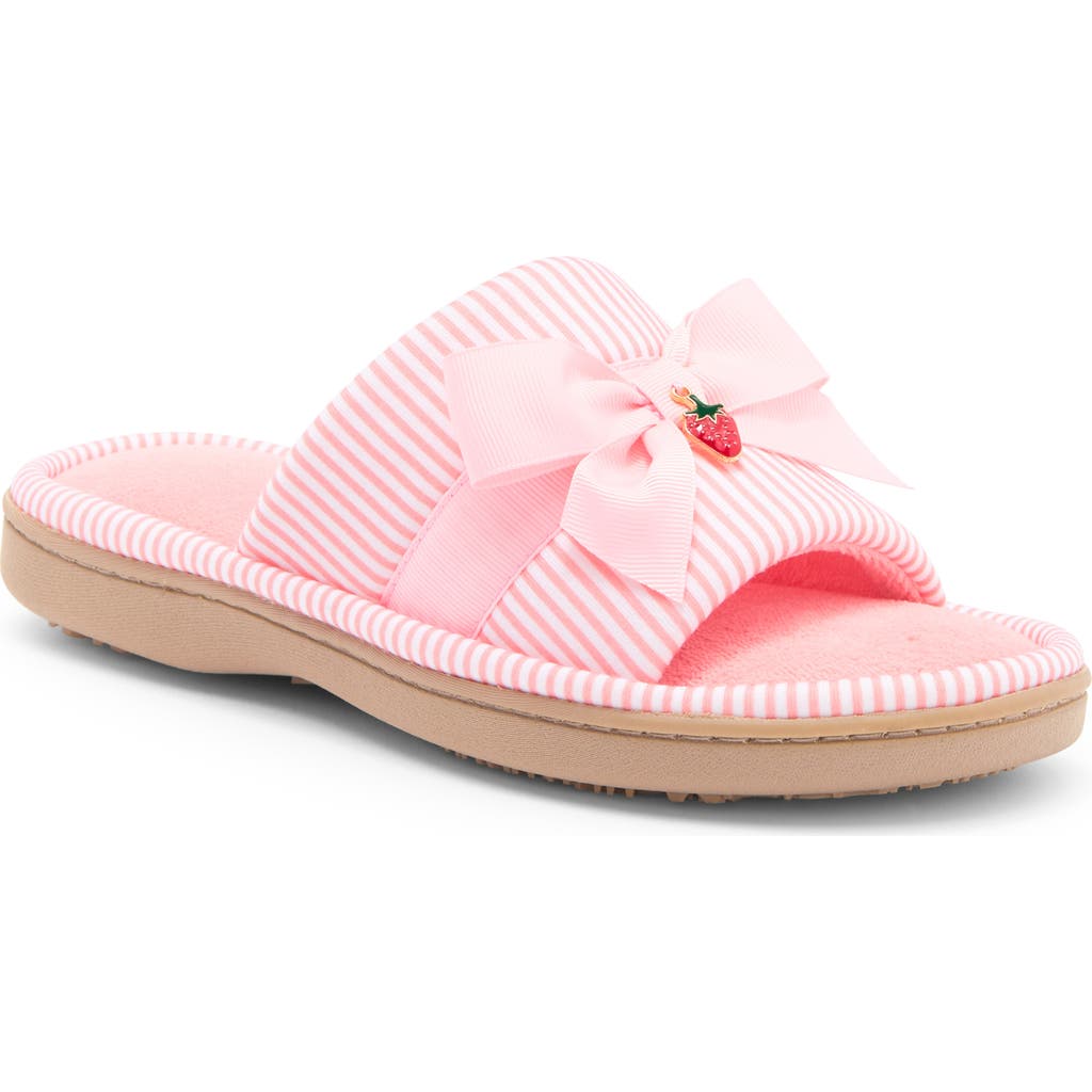 ISOTONER ISOTONER FRUIT CHARM SCUFF SLIPPER