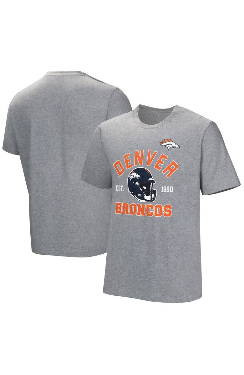 NFL Men's Gray Denver Broncos Tackle Adaptive T-Shirt, Main, color, Gray