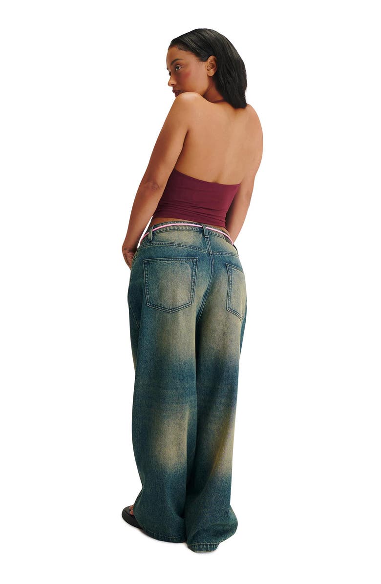 Cotton On Women's Curvy Boyfriend Super Baggy Jean, Alternate, color, Y2k Washed Blue