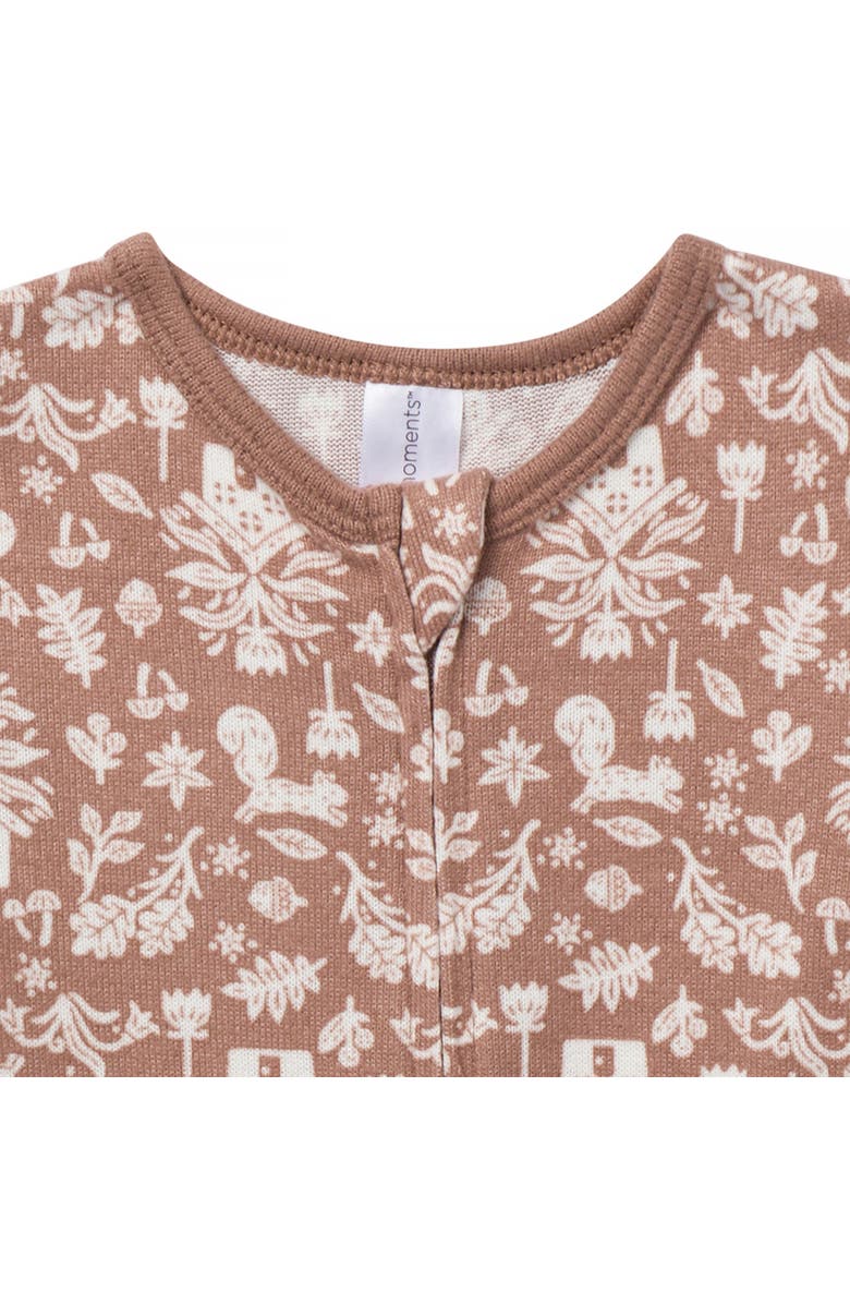 Modern Moments<sup>™</sup> by Gerber Snug Fitting Footless Pajamas, Alternate, color, Nature House