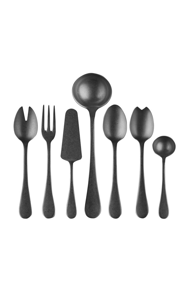 Mepra Vintage Serving Set - 7 Pieces, Main, color, Black Gold