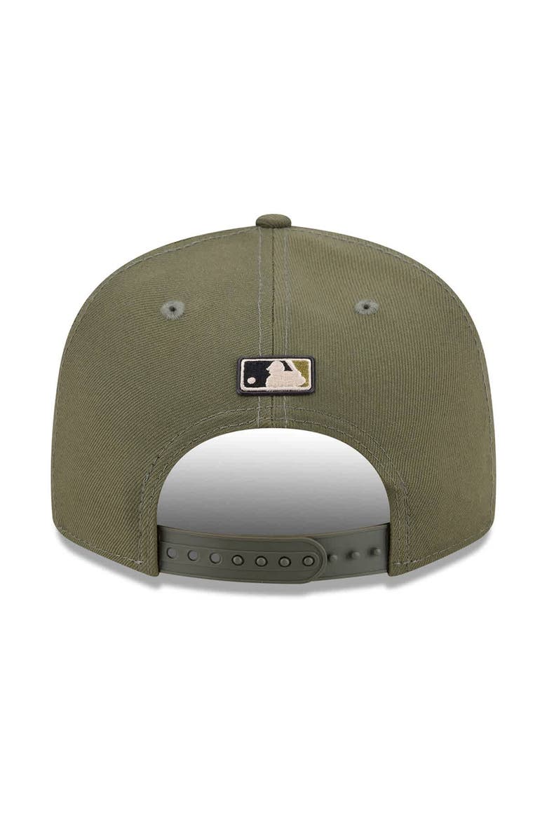 New Era Men's New Era Olive Chicago Cubs 2026 Armed Forces Day 9FIFTY Snapback Hat, Alternate, color, Olive