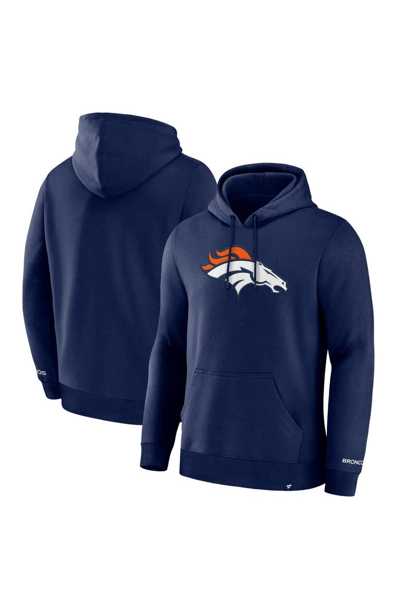 FANATICS Men's Fanatics  Navy Denver Broncos Legacy Fleece Pullover Hoodie, Alternate, color, 