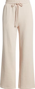 Caslon® Cotton Blend French Terry Drawstring Pants