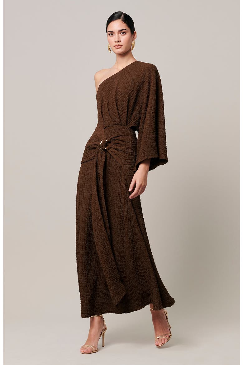 Ellie Midi Dress, Alternate, color, Chocolate