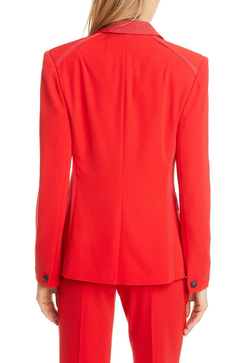 Rylie Grosgrain Trim Blazer, Alternate, color, TRUERED