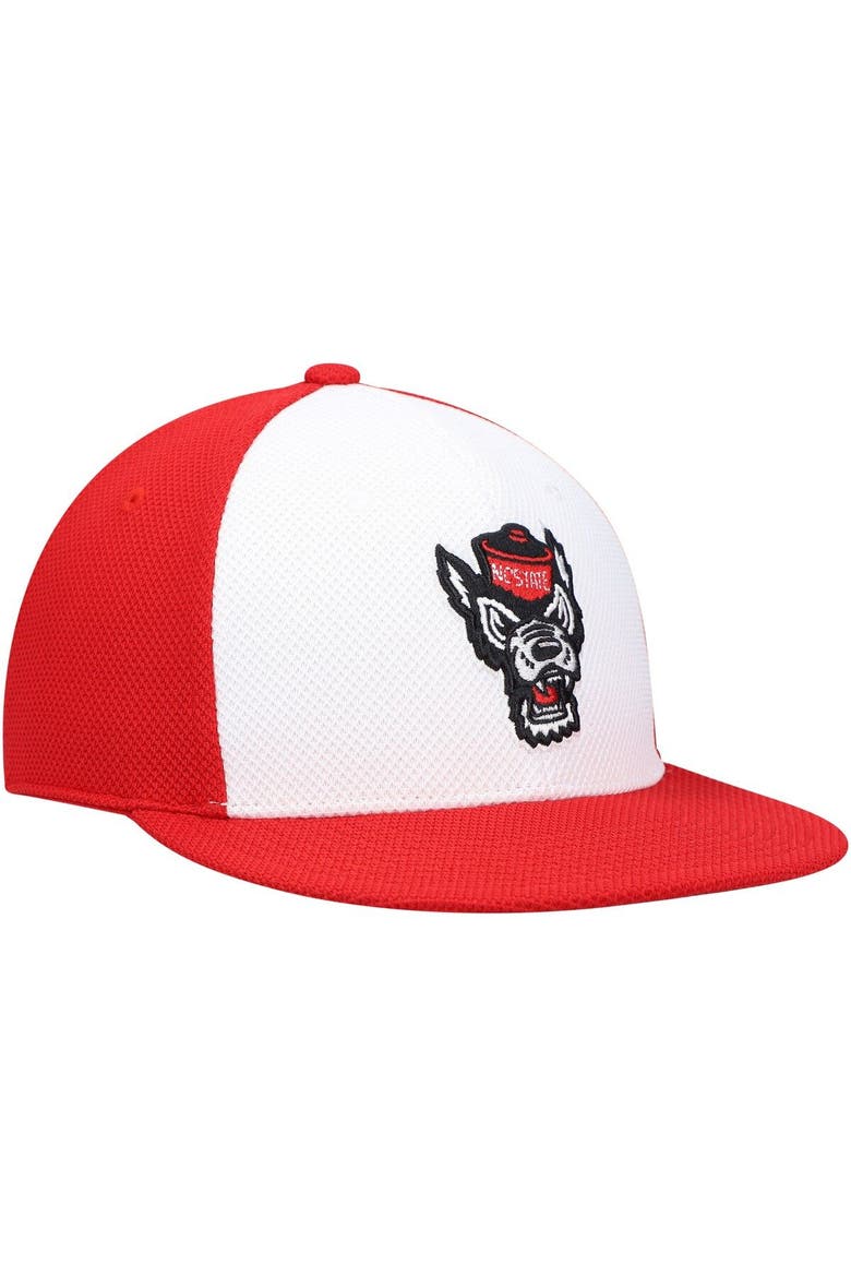 Men's adidas White NC State Wolfpack On-Field Baseball Fitted Hat, Alternate, color, White